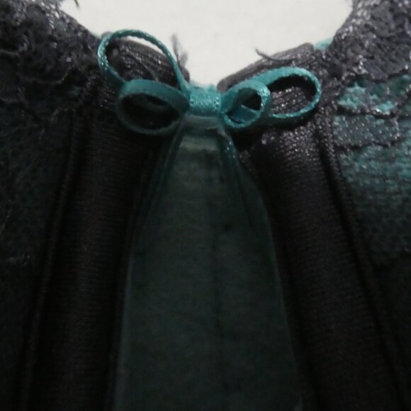 AG - ASHLEY GRAHAM | 40 DDD | Elegant Grey and Turquoise Lace Patterned Bra - Picture 8 of 16